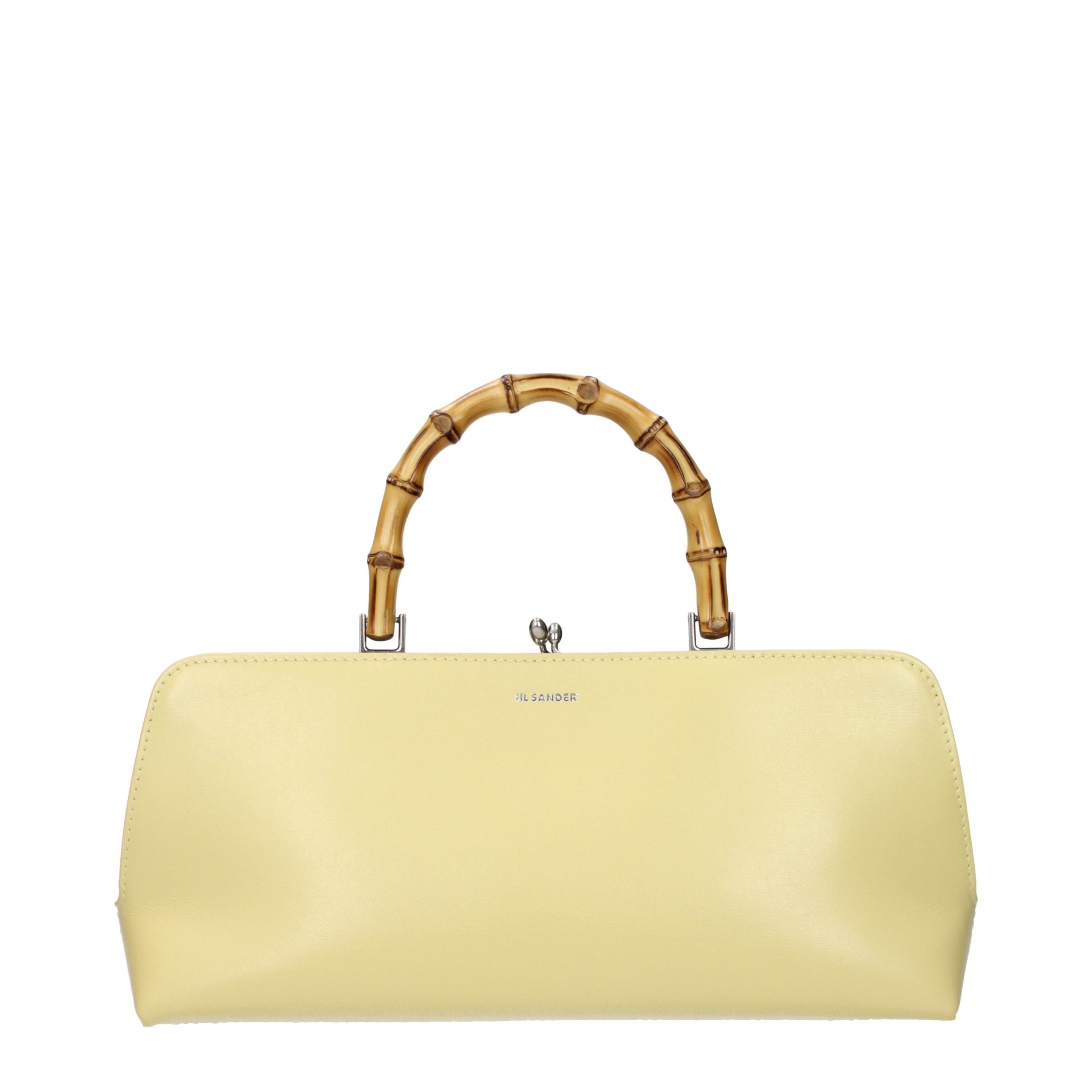 Jil Sander Yellow Leather Handbag