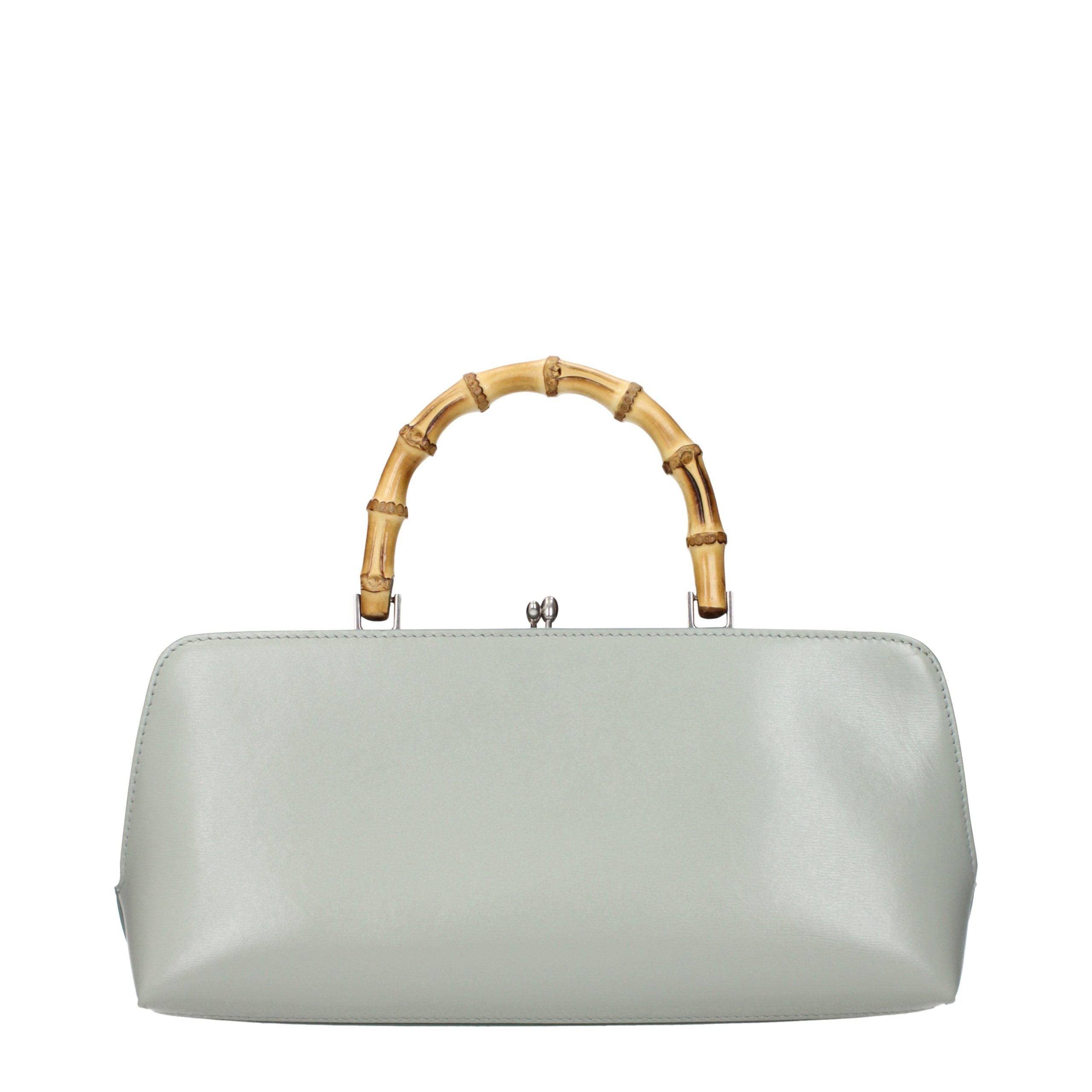Jil Sander Green Leather Handbag
