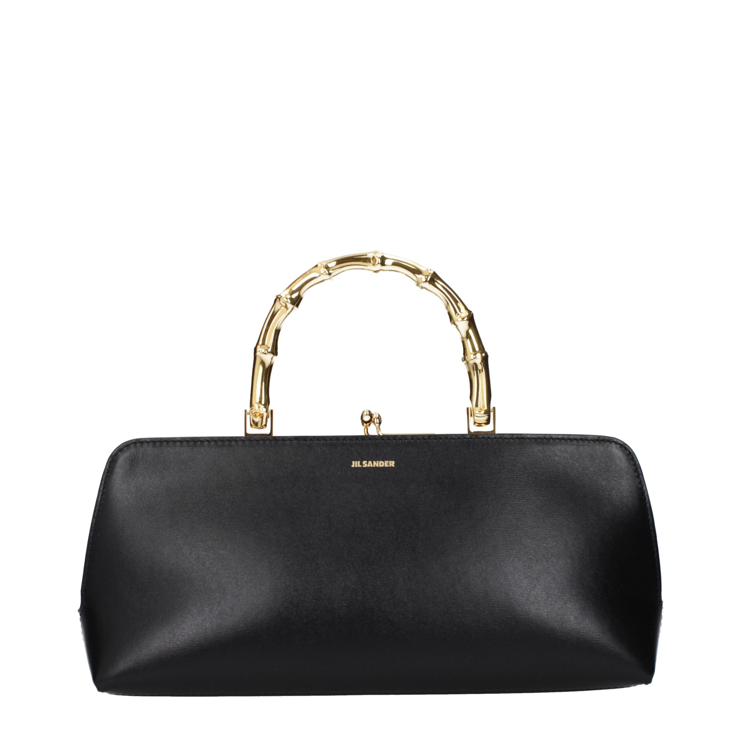 Jil Sander Black Leather Handbag