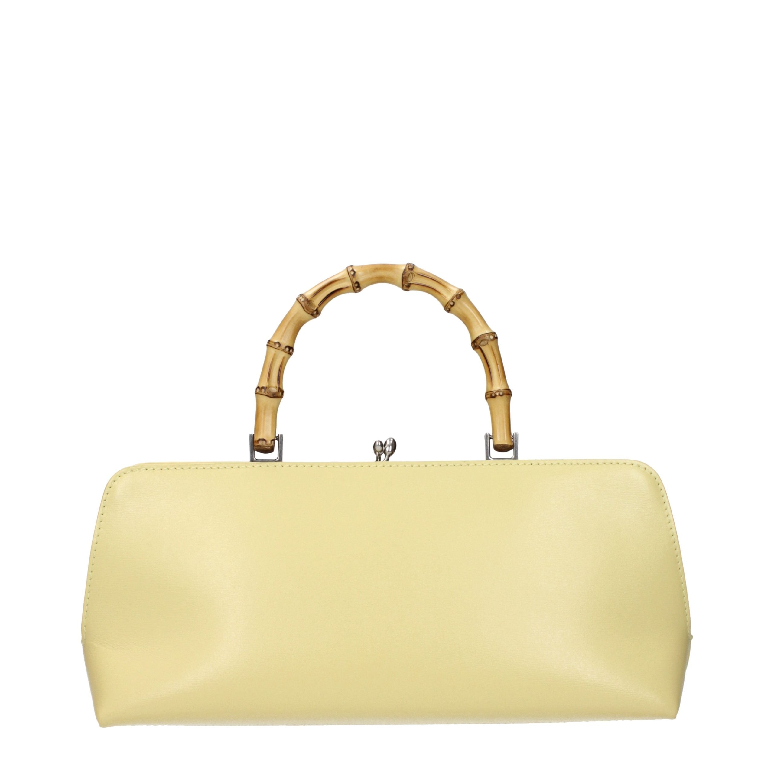 Jil Sander Yellow Leather Handbag