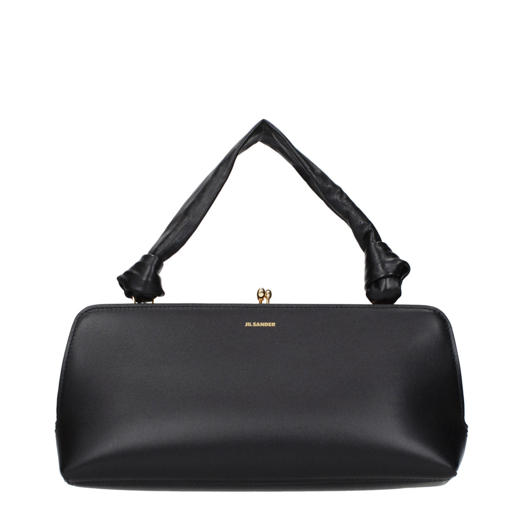 Jil Sander Black Leather Handbag