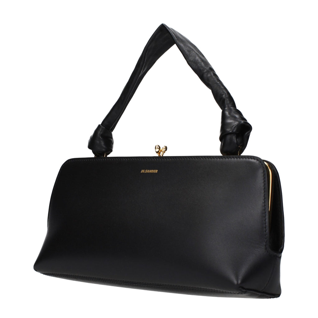 Jil Sander Black Leather Handbag