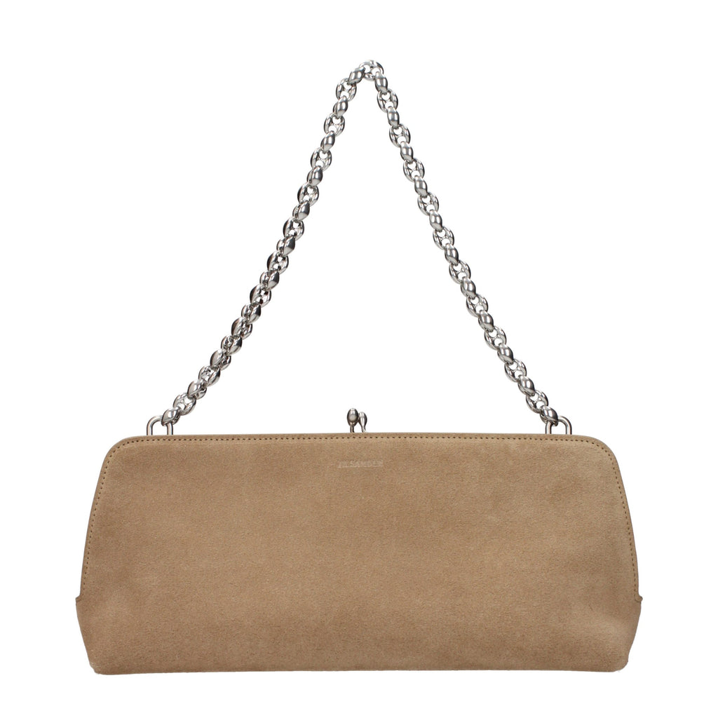 Jil Sander Beige Leather Handbag