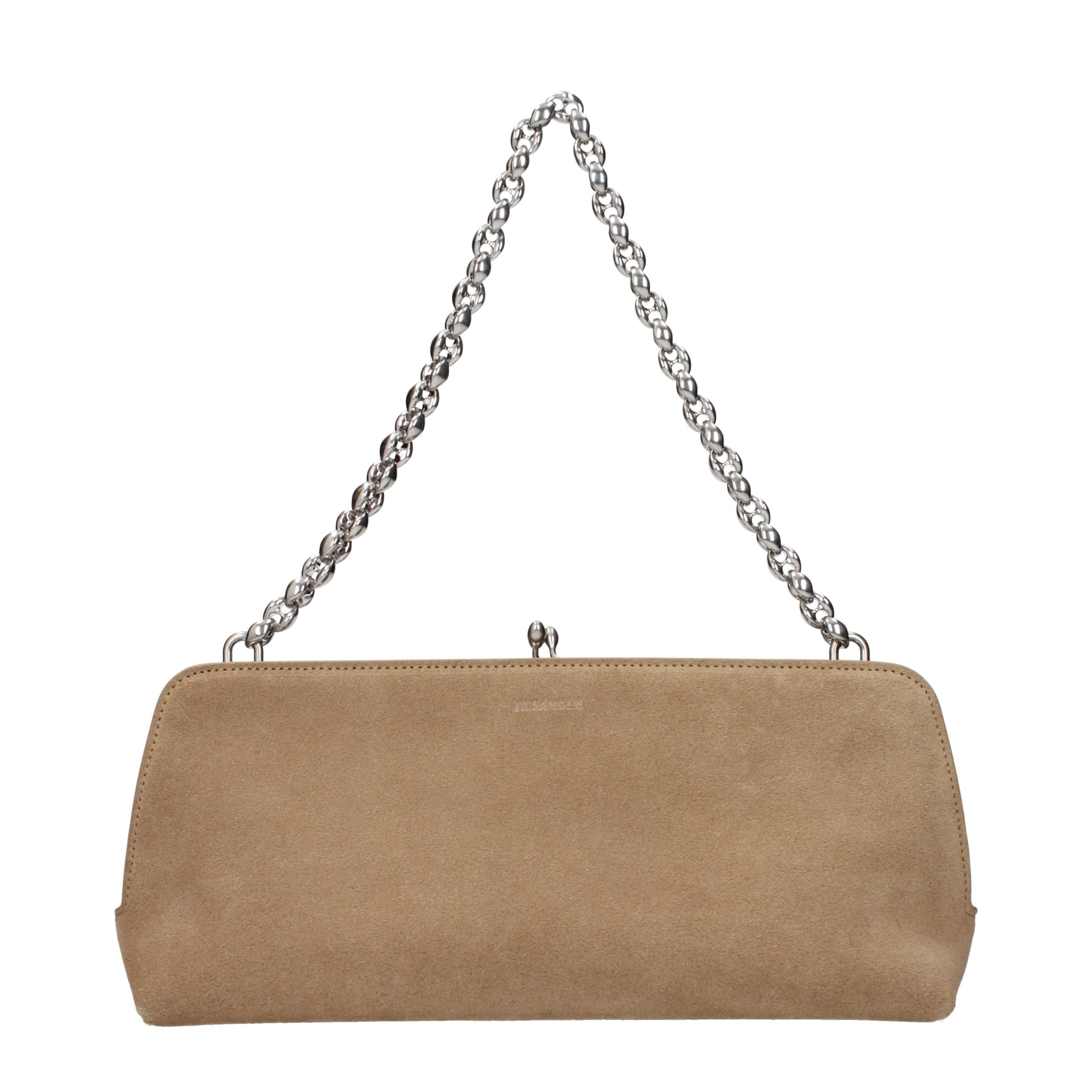 Jil Sander Beige Leather Handbag