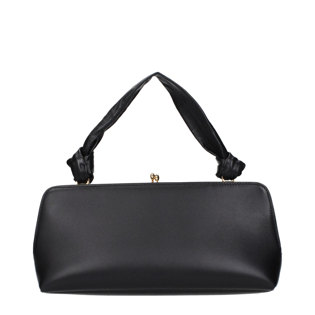 Jil Sander Black Leather Handbag