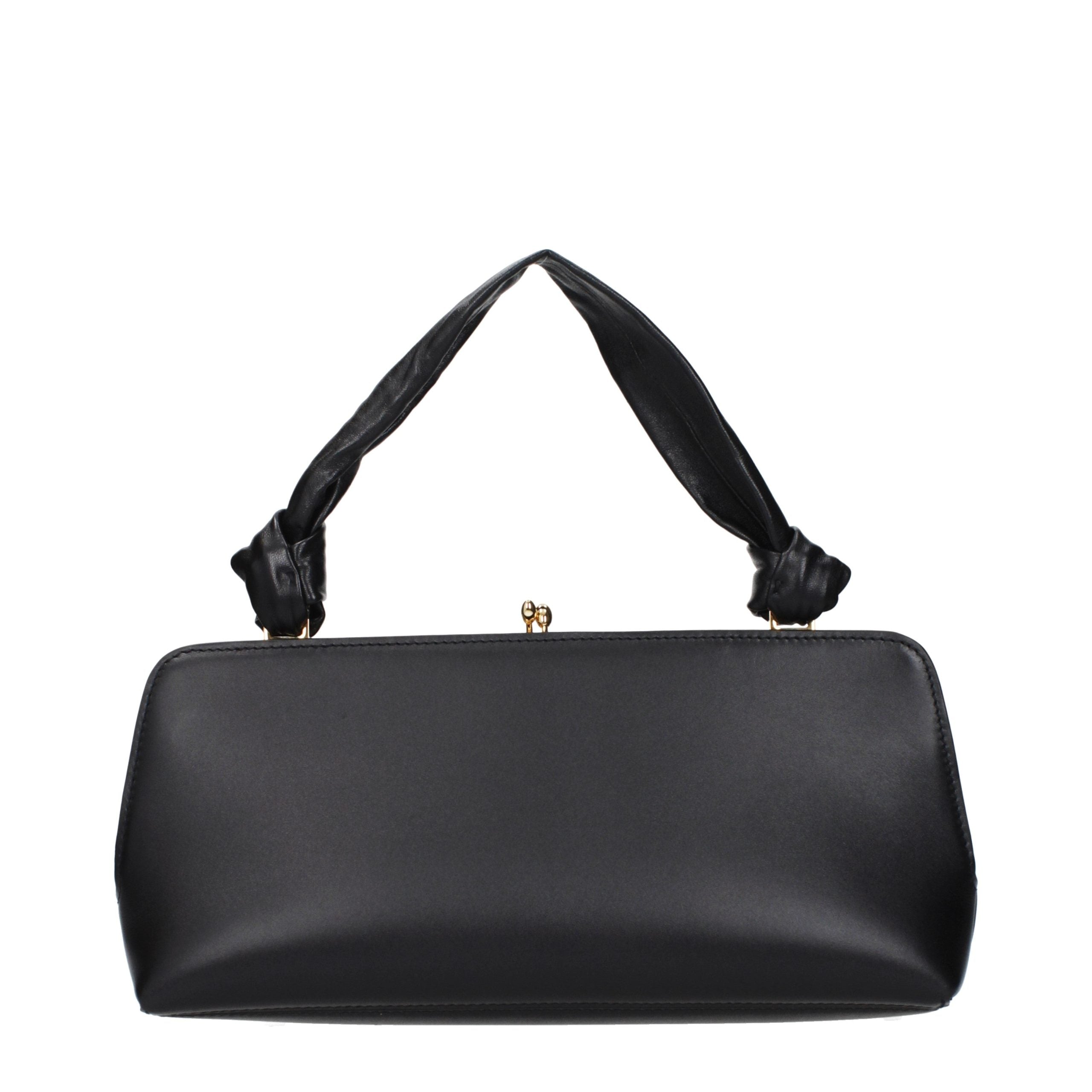 Jil Sander Black Leather Handbag