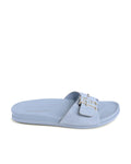 Tommy Hilfiger Blue Leather Flat Sandals