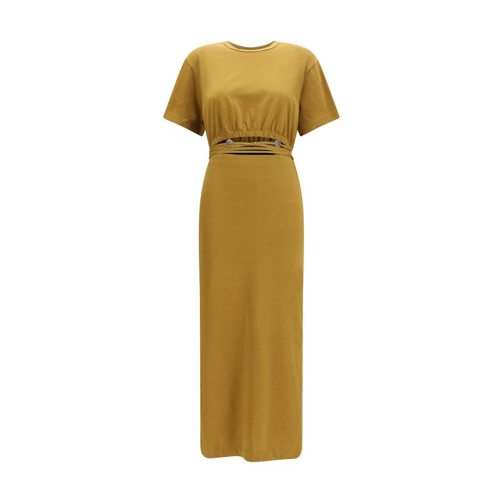PINKO Brown Cotton Casual Dress