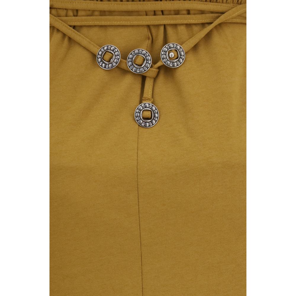 PINKO Brown Cotton Casual Dress