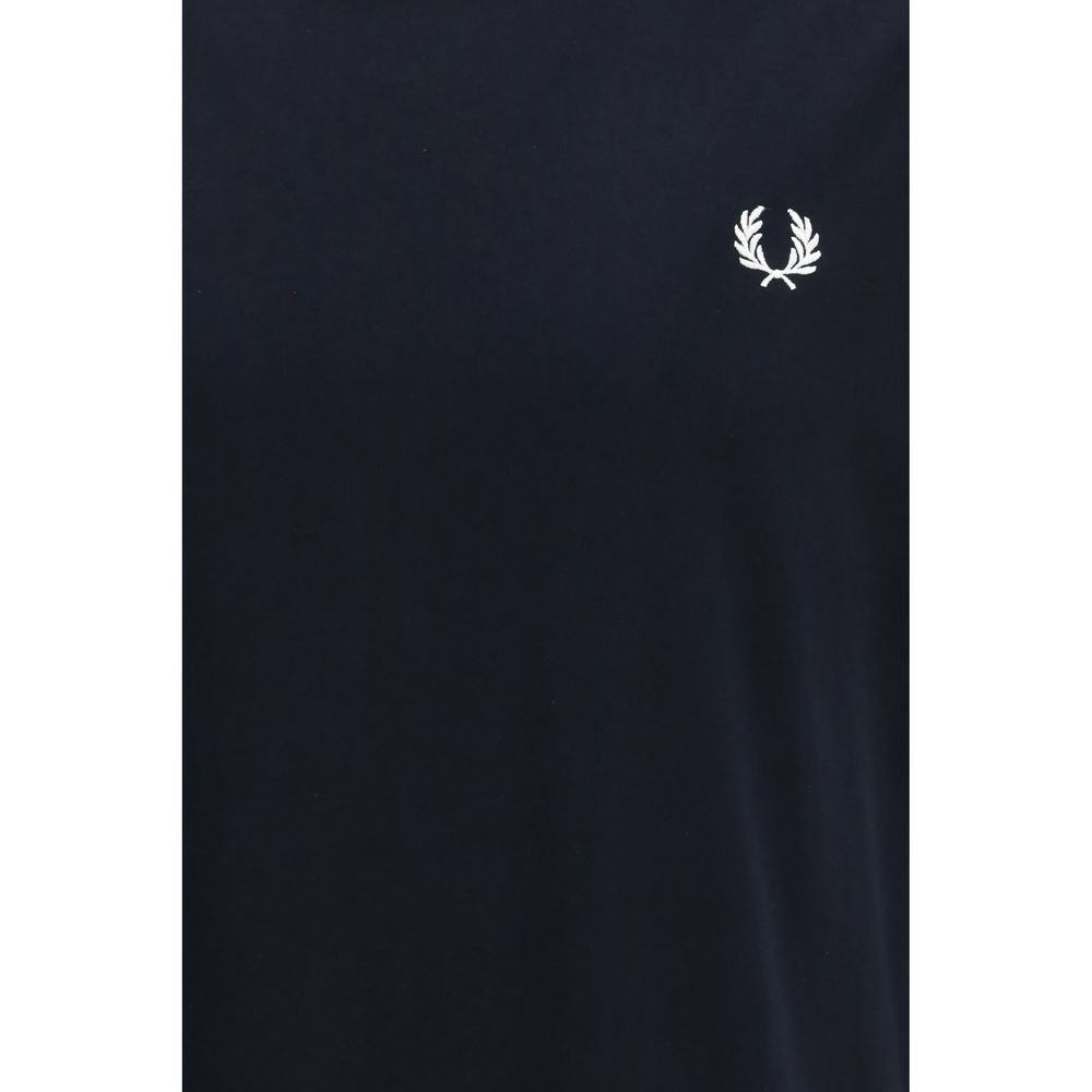 Fred Perry Blue Cotton T-Shirt