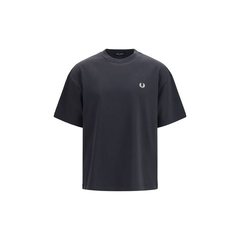 Fred Perry Black Cotton T-Shirt