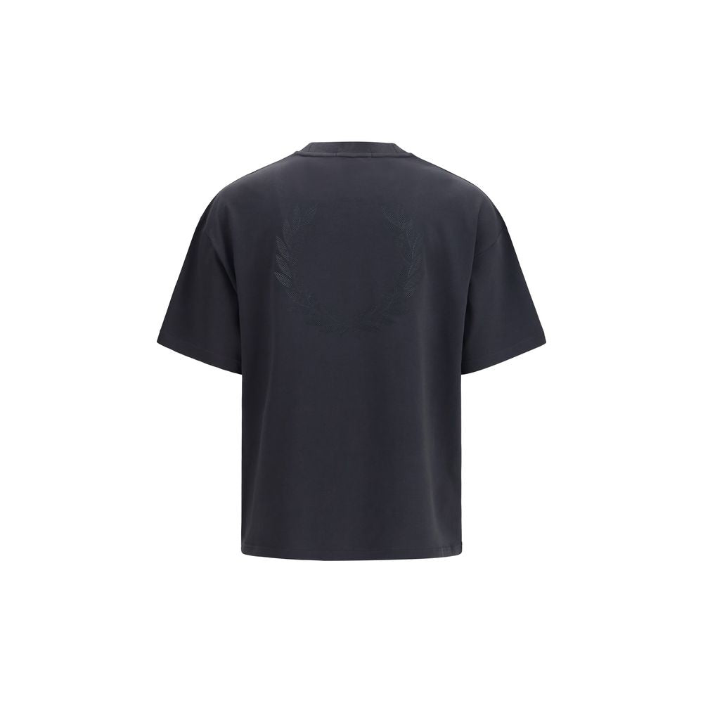 Fred Perry Black Cotton T-Shirt