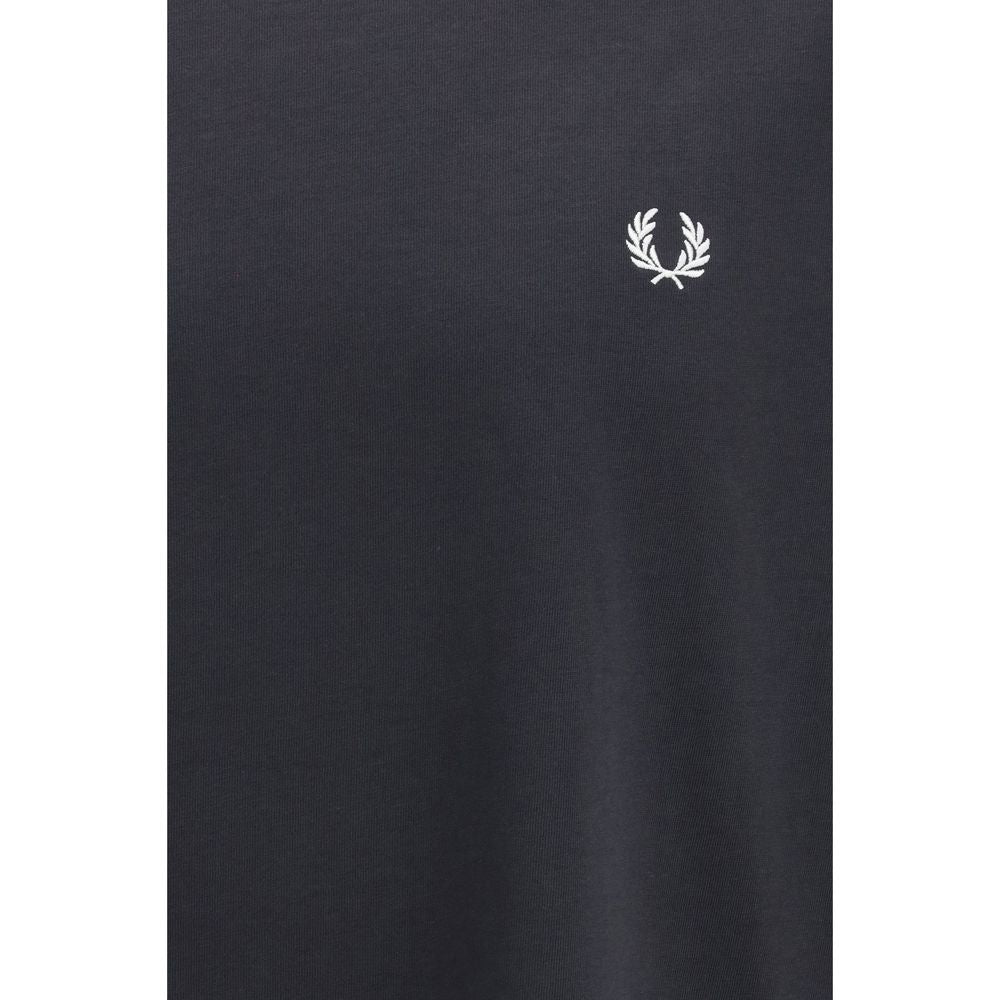 Fred Perry Black Cotton T-Shirt