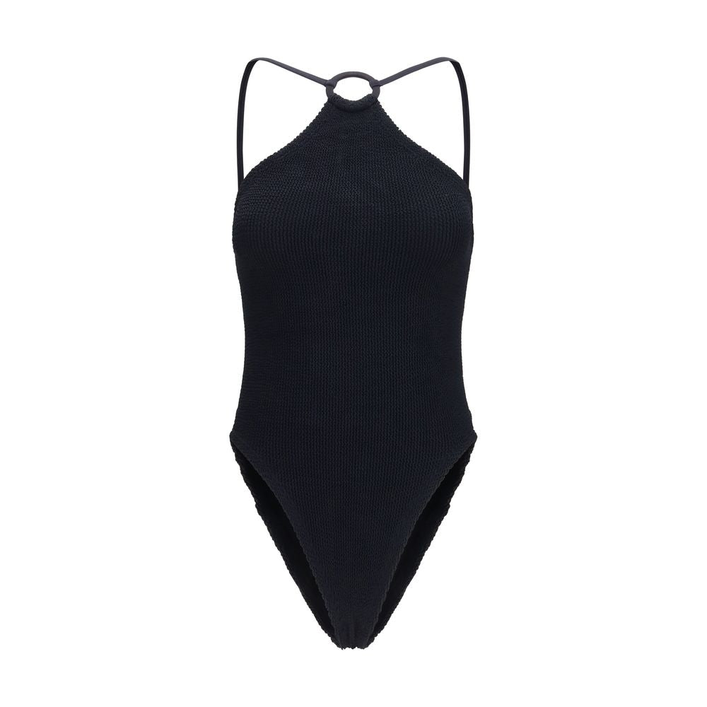 Hunza G Black Polyamide One-Piece Swimsuit