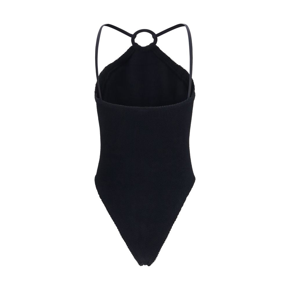 Hunza G Black Polyamide One-Piece Swimsuit