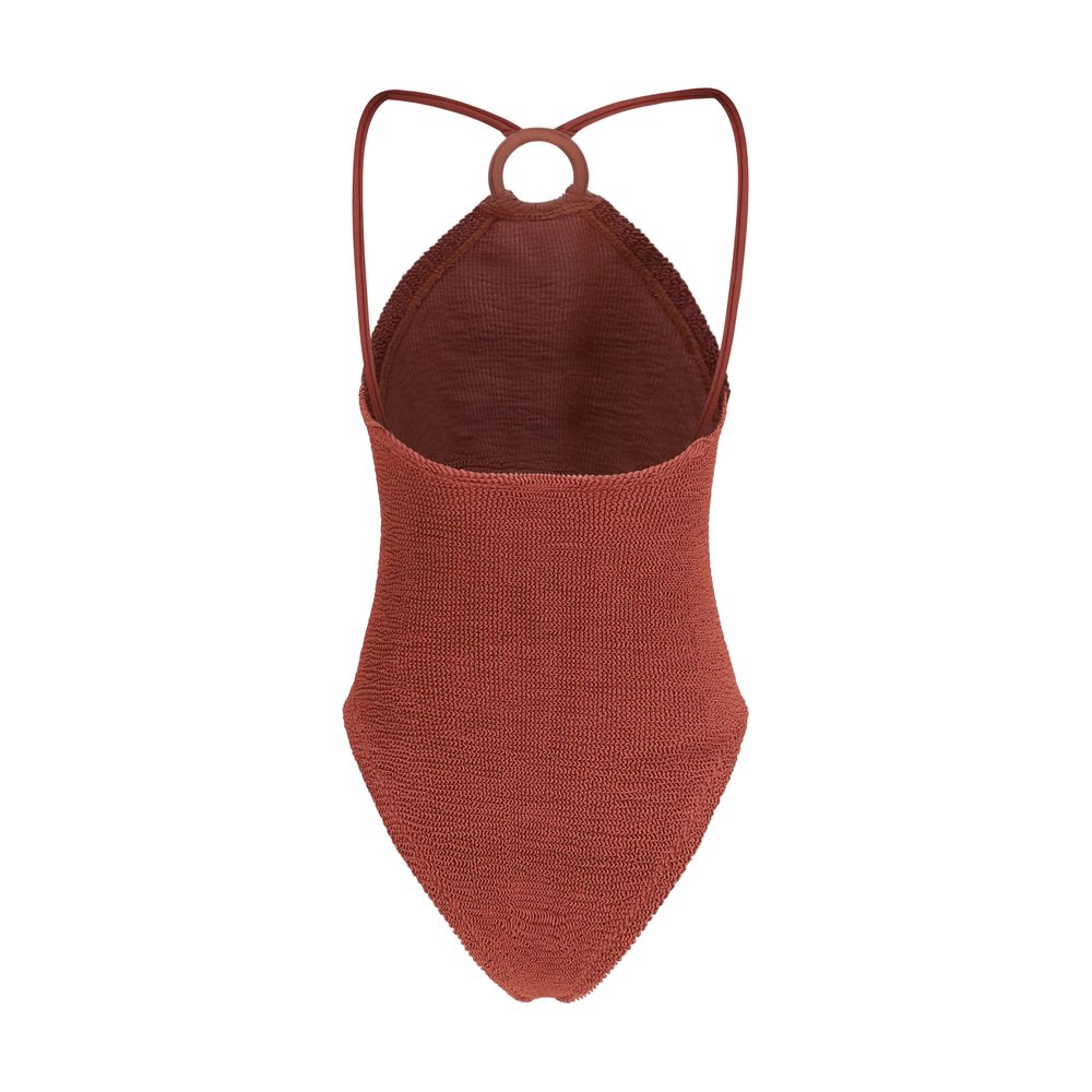 Hunza G Multicolor Polyamide One-Piece Swimsuit