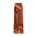 Emilio Pucci Orange Polyamide Long Skirt