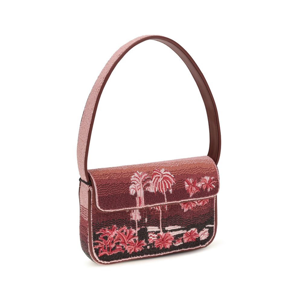 Staud Multicolor Glass Shoulder Bag