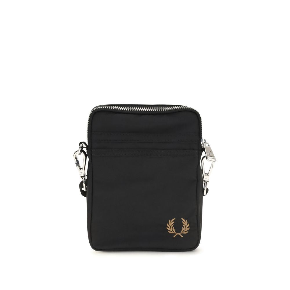 Fred Perry Black Nylon Shoulder Bag