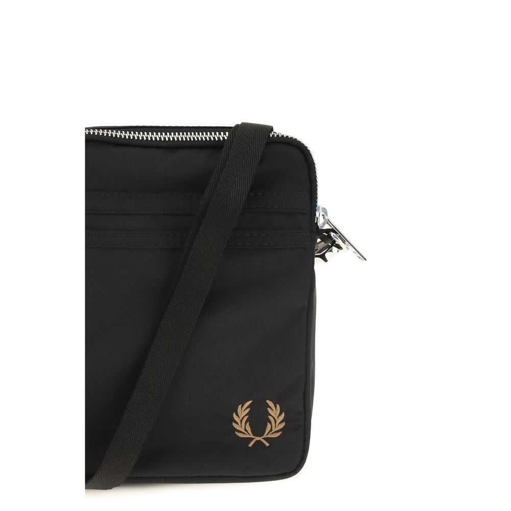 Fred Perry Black Nylon Shoulder Bag