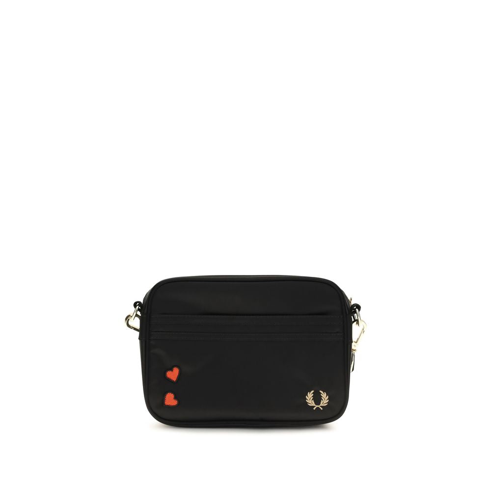 Fred Perry Black Nylon Shoulder Bag