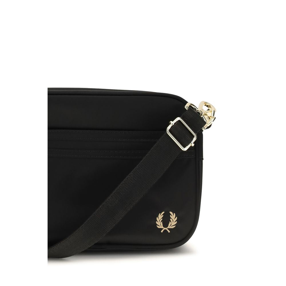 Fred Perry Black Nylon Shoulder Bag