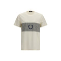 Fred Perry Beige Cotton T-Shirt