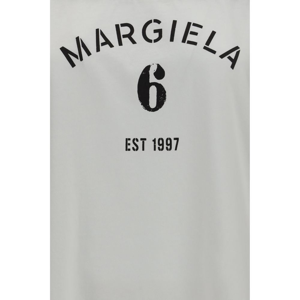 MM6 White Cotton Long Sleeve T-Shirt