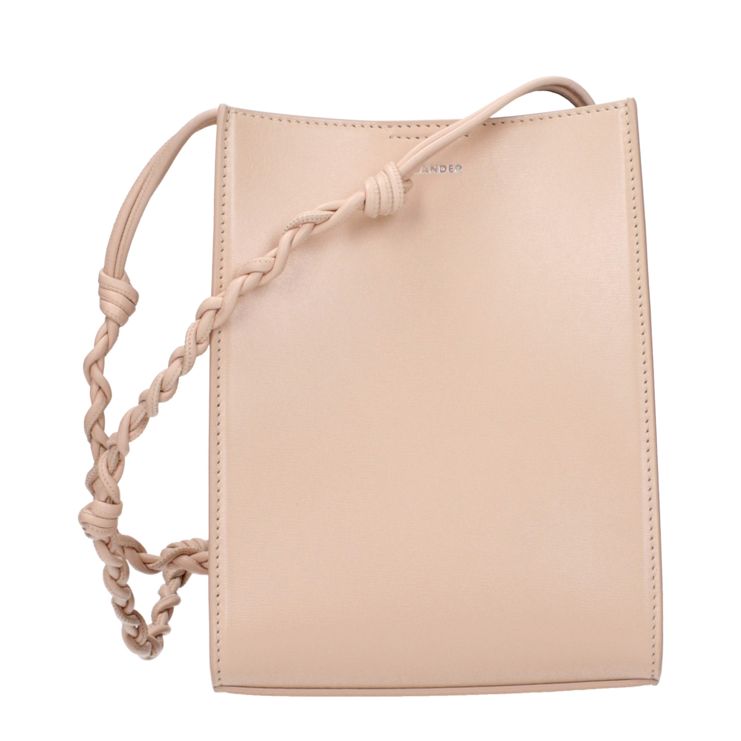 Jil Sander Pink Leather Crossbody Bag