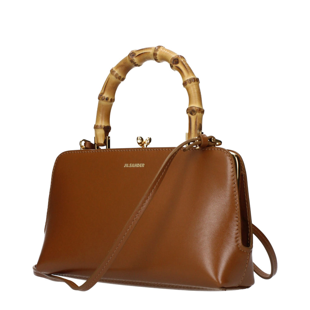Jil Sander Brown Leather Handbag