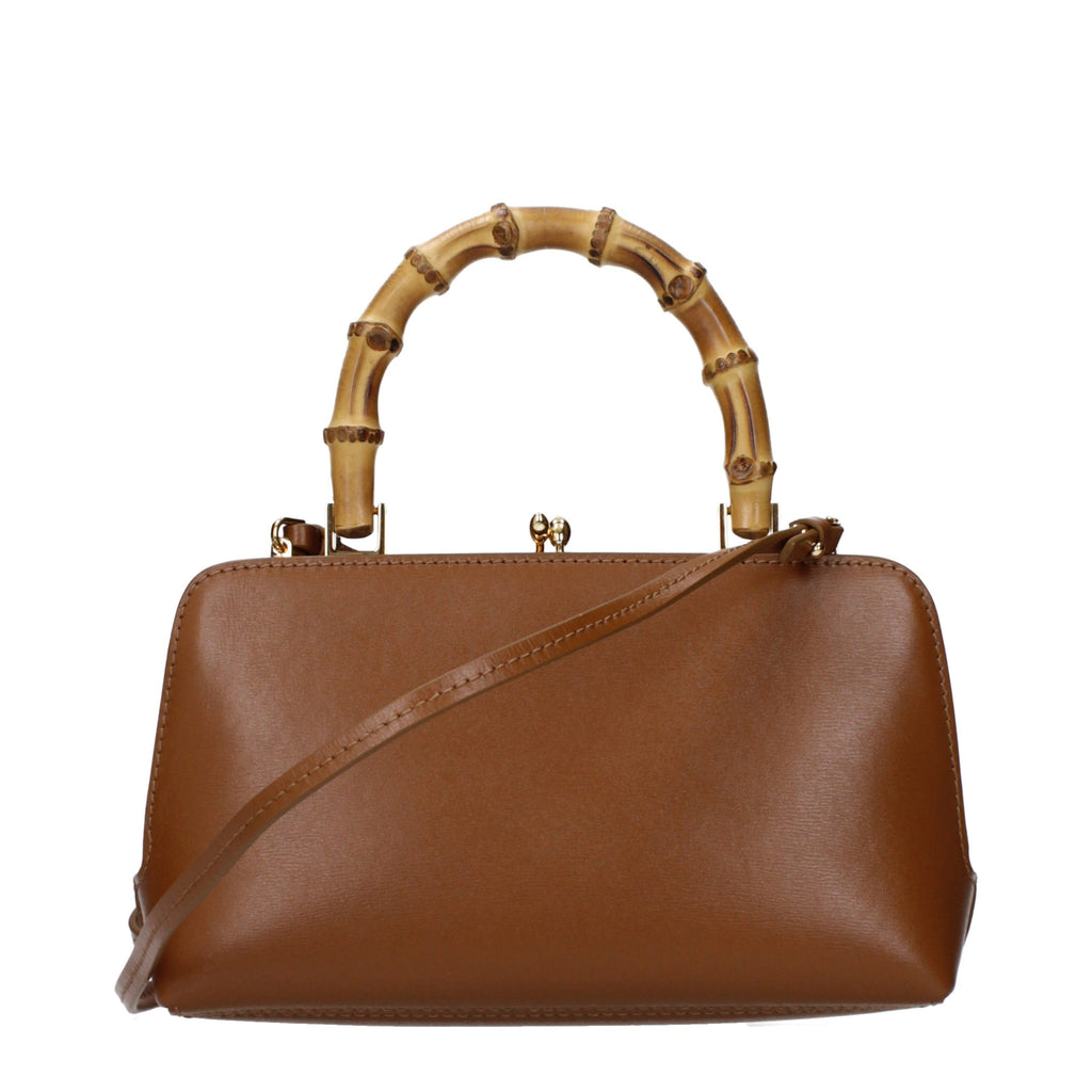 Jil Sander Brown Leather Handbag