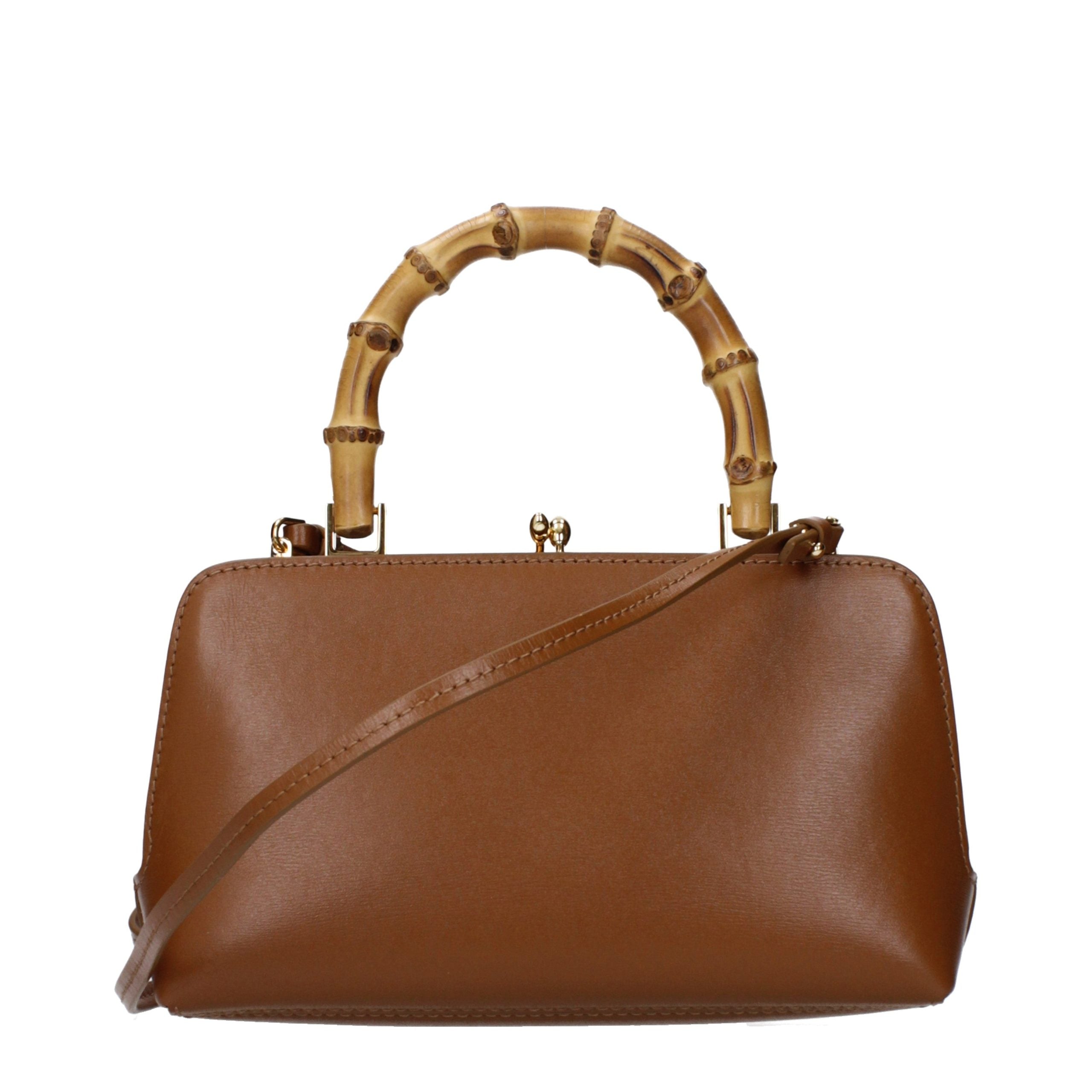 Jil Sander Brown Leather Handbag