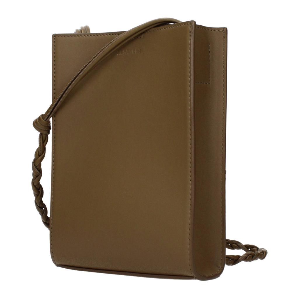 Jil Sander Green Leather Crossbody Bag