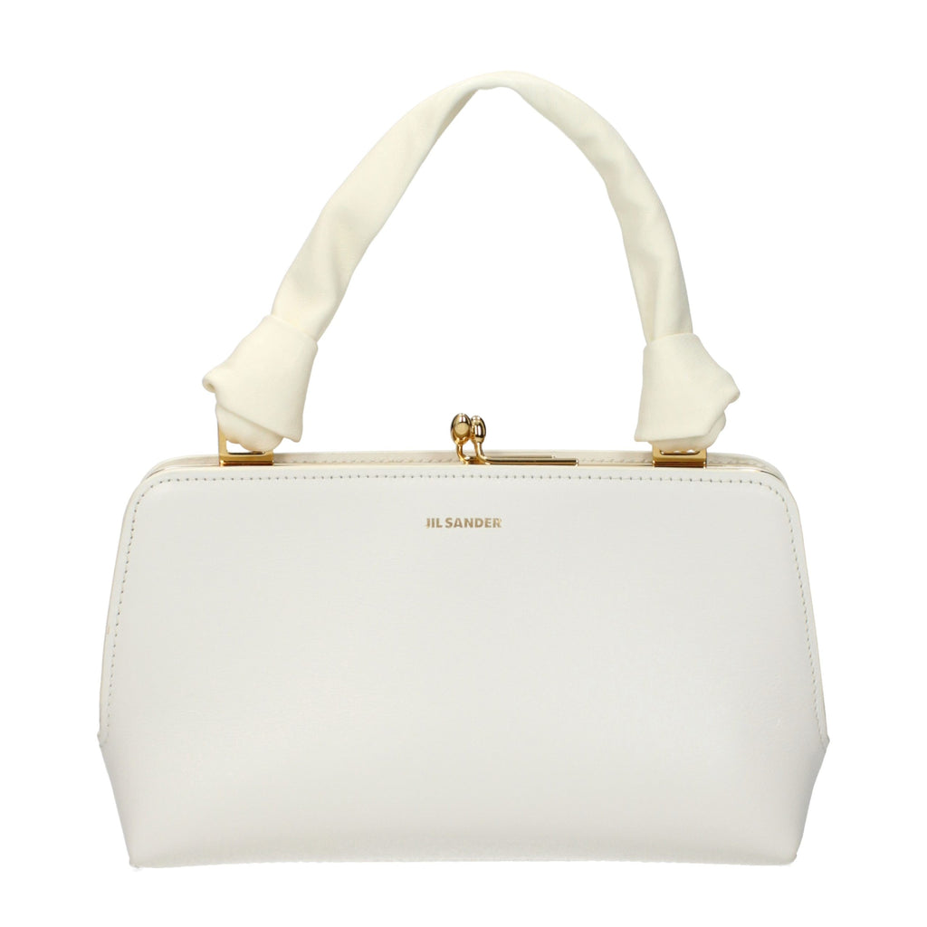 Jil Sander White Leather Handbag