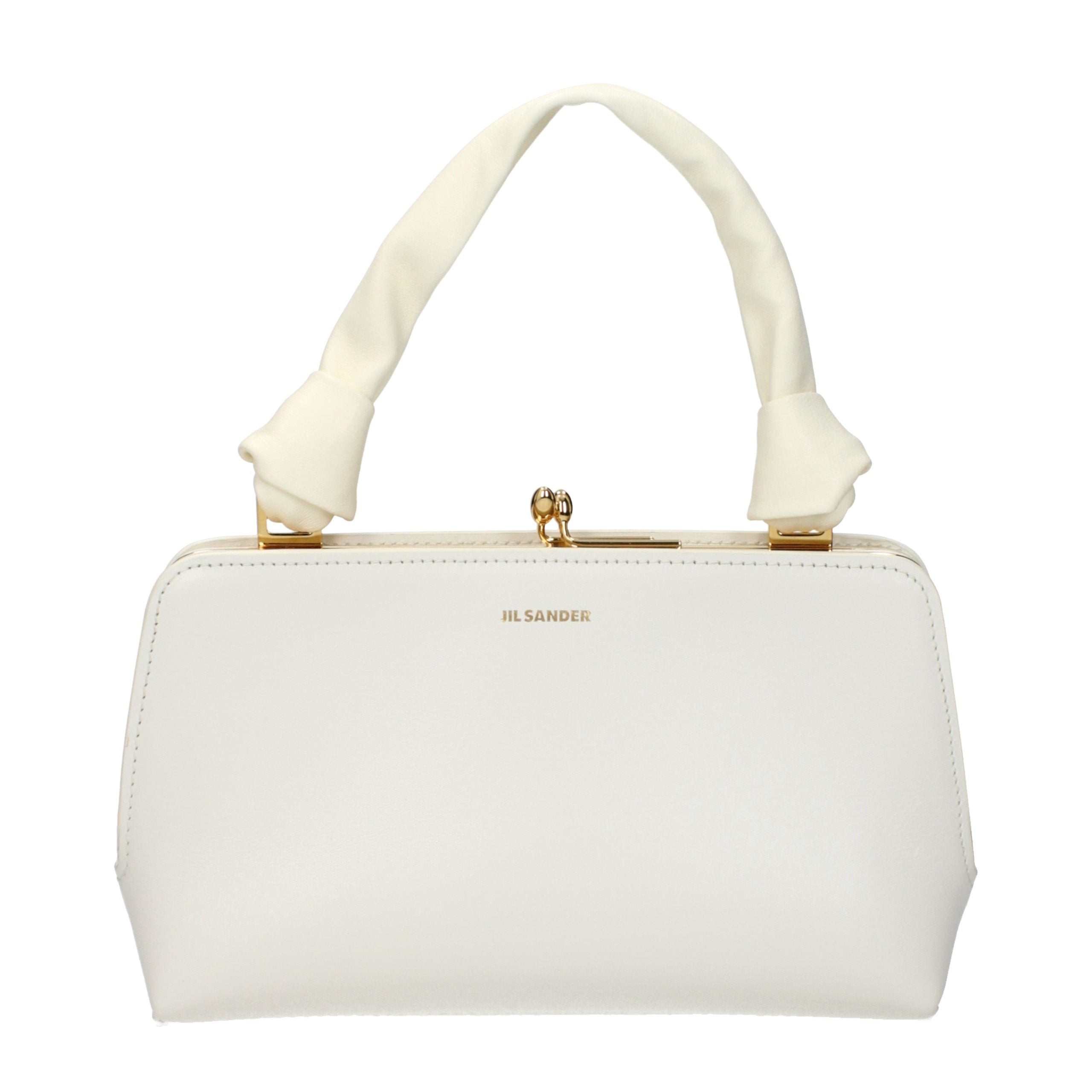 Jil Sander White Leather Handbag