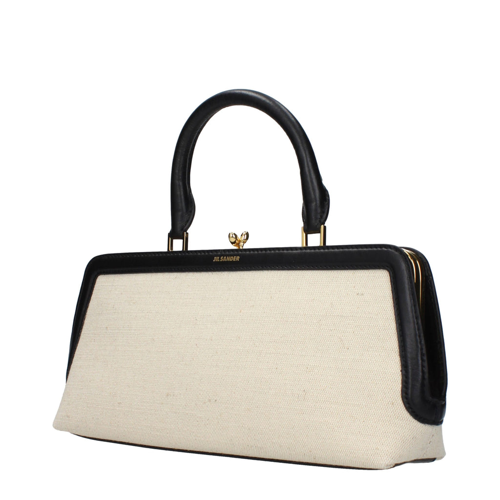 Jil Sander Beige Fabric Handbag