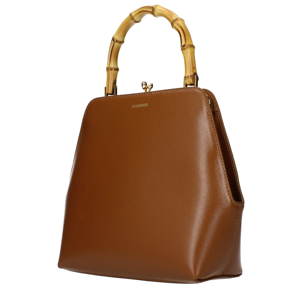 Jil Sander Brown Leather Handbag