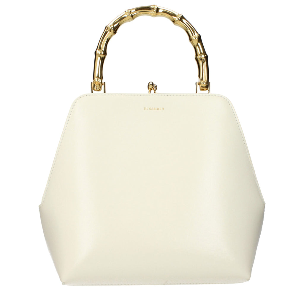 Jil Sander Beige Leather Handbag