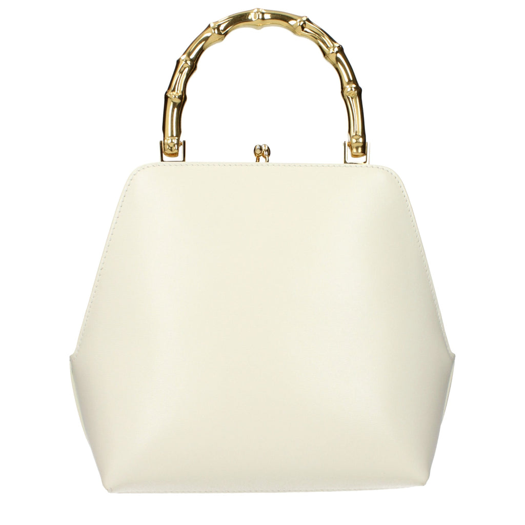 Jil Sander Beige Leather Handbag