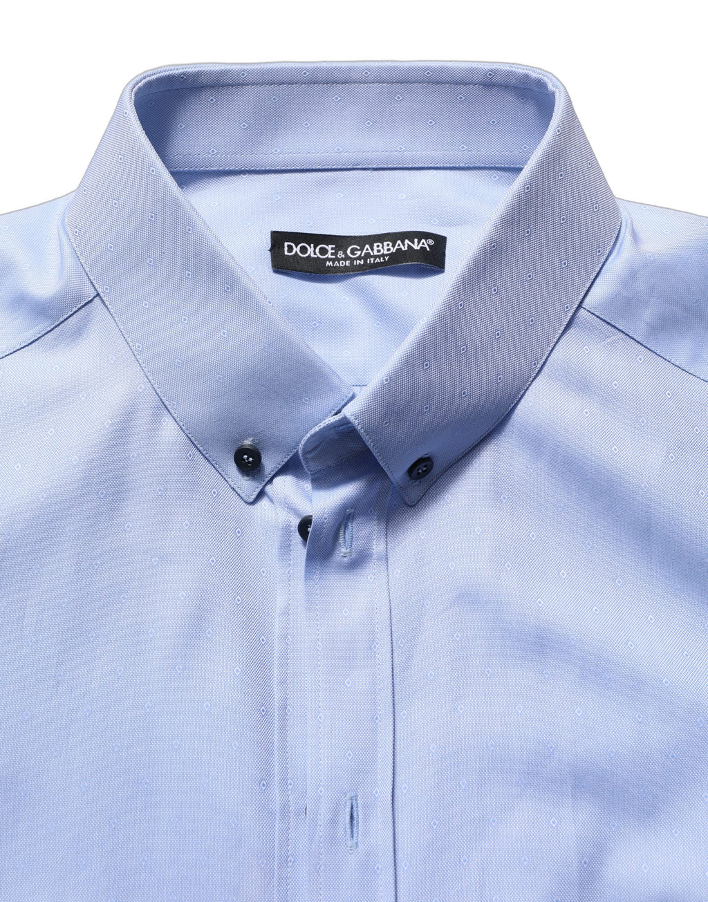 Dolce & Gabbana Light Blue Cotton Dress Formal Men Shirt