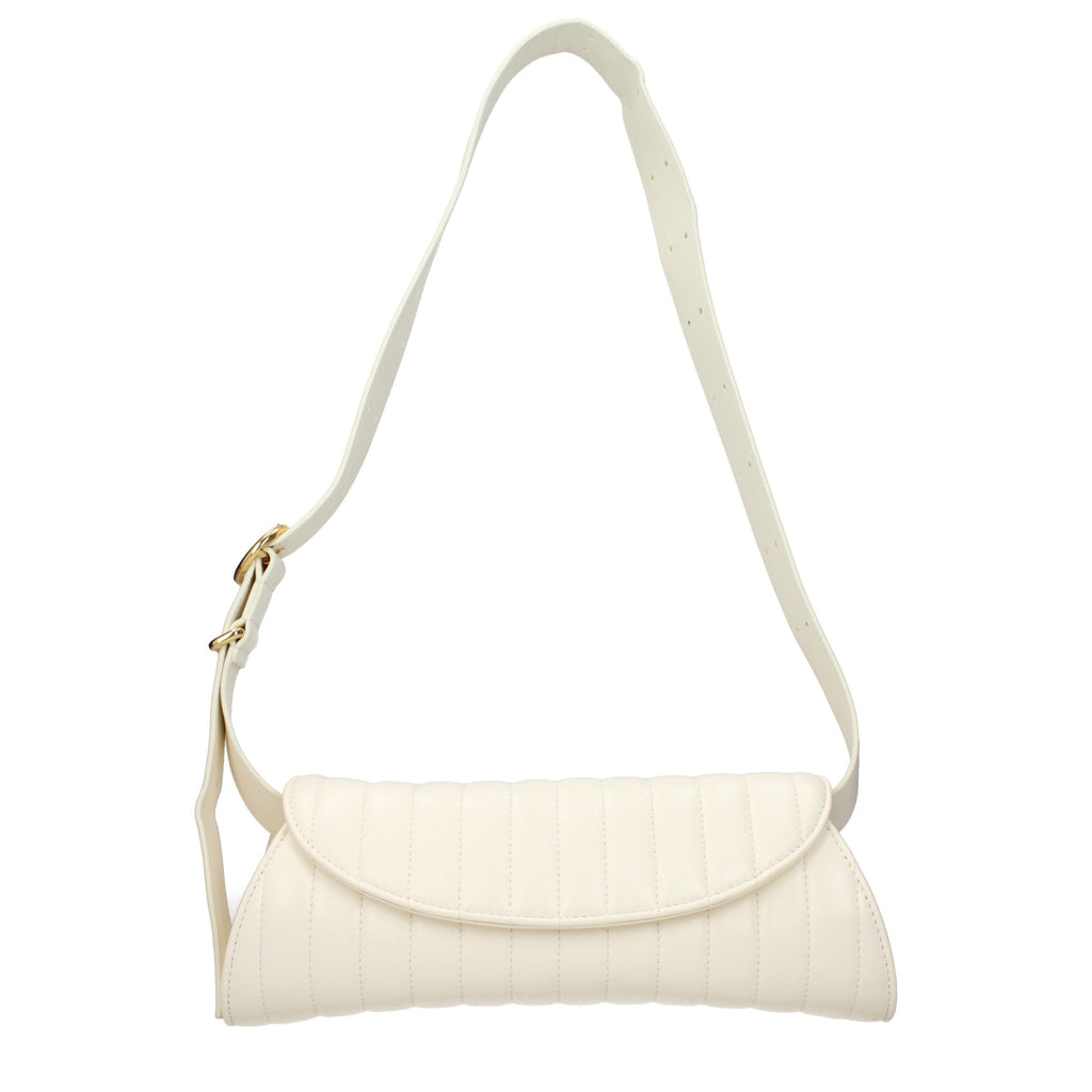 Jil Sander White Leather Shoulder Bag