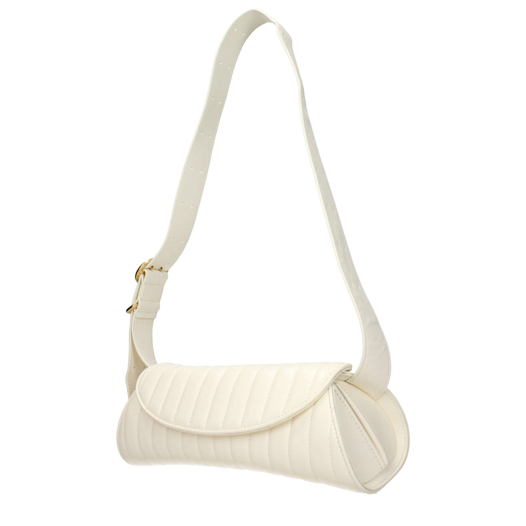 Jil Sander White Leather Shoulder Bag