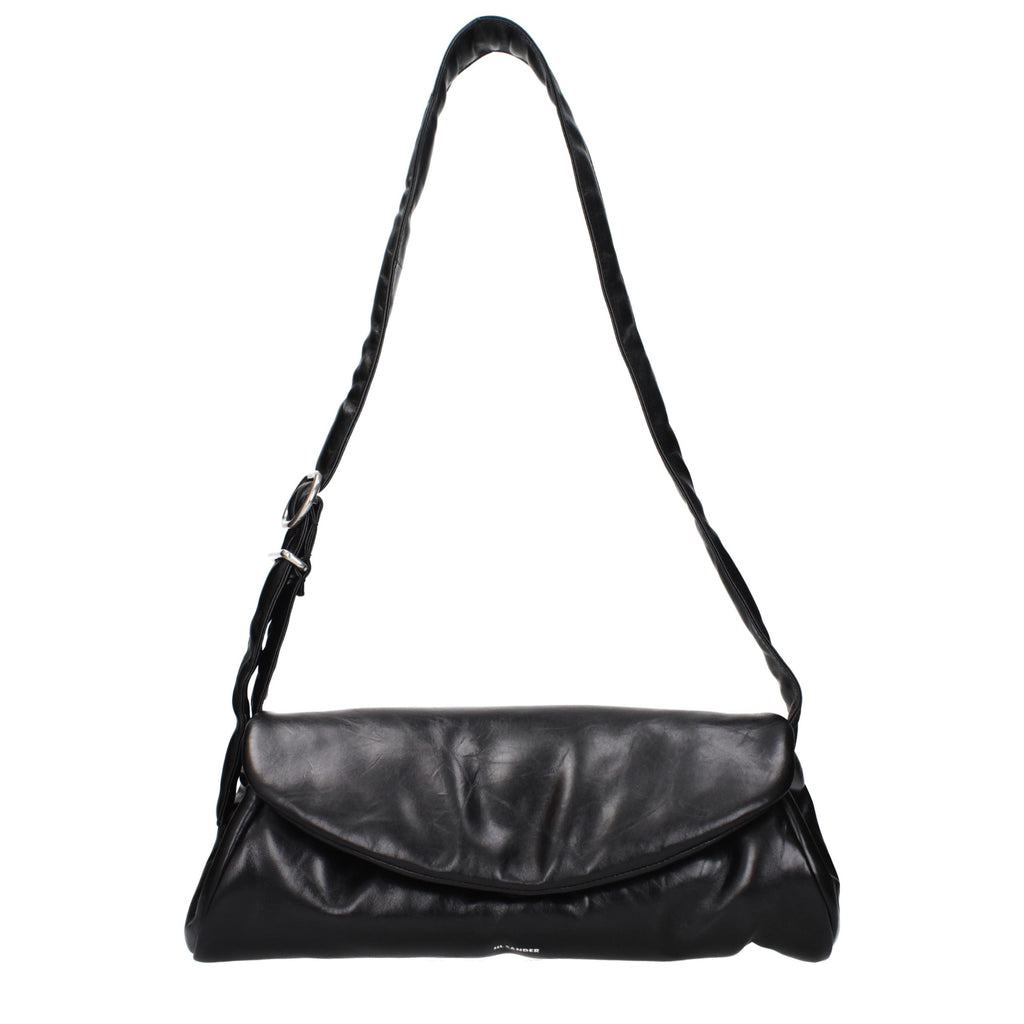Jil Sander Black Leather Crossbody Bag