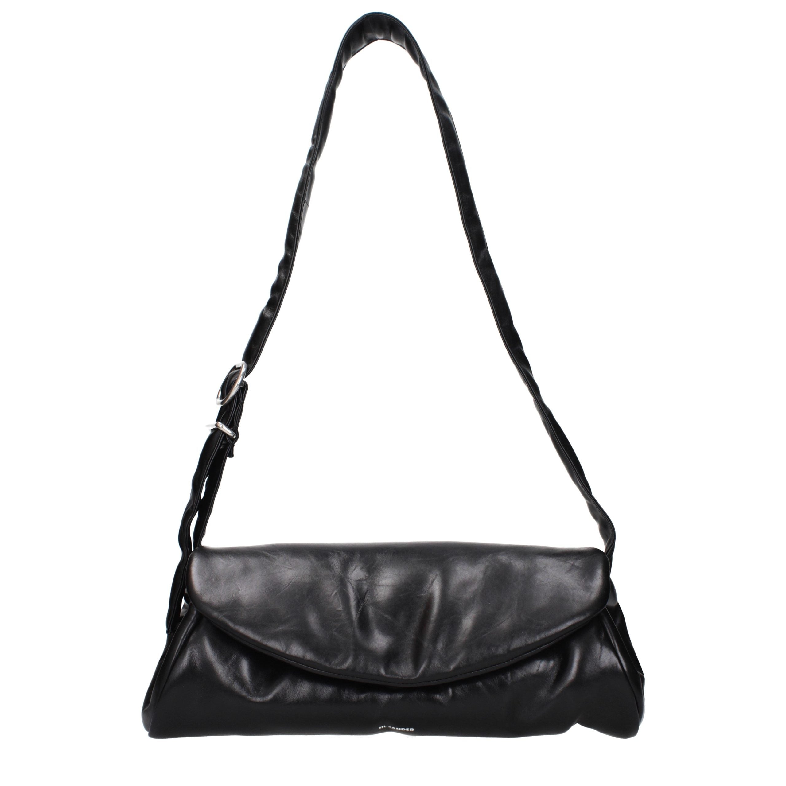 Jil Sander Black Leather Crossbody Bag
