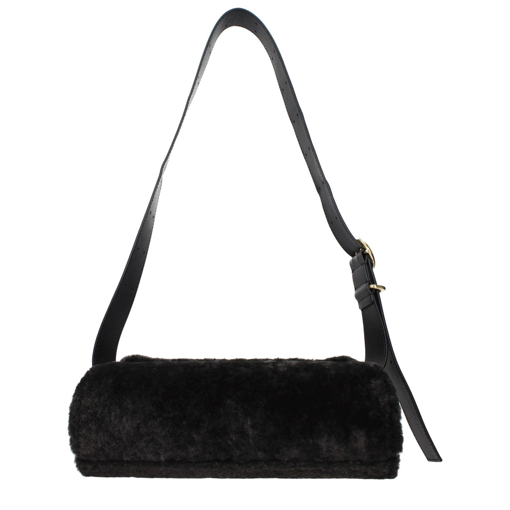 Jil Sander Black Fur Crossbody Bag