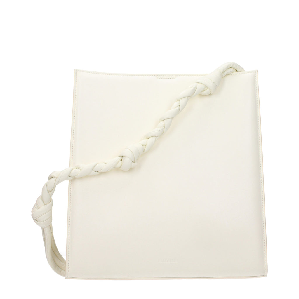 Jil Sander White Leather Shoulder Bag