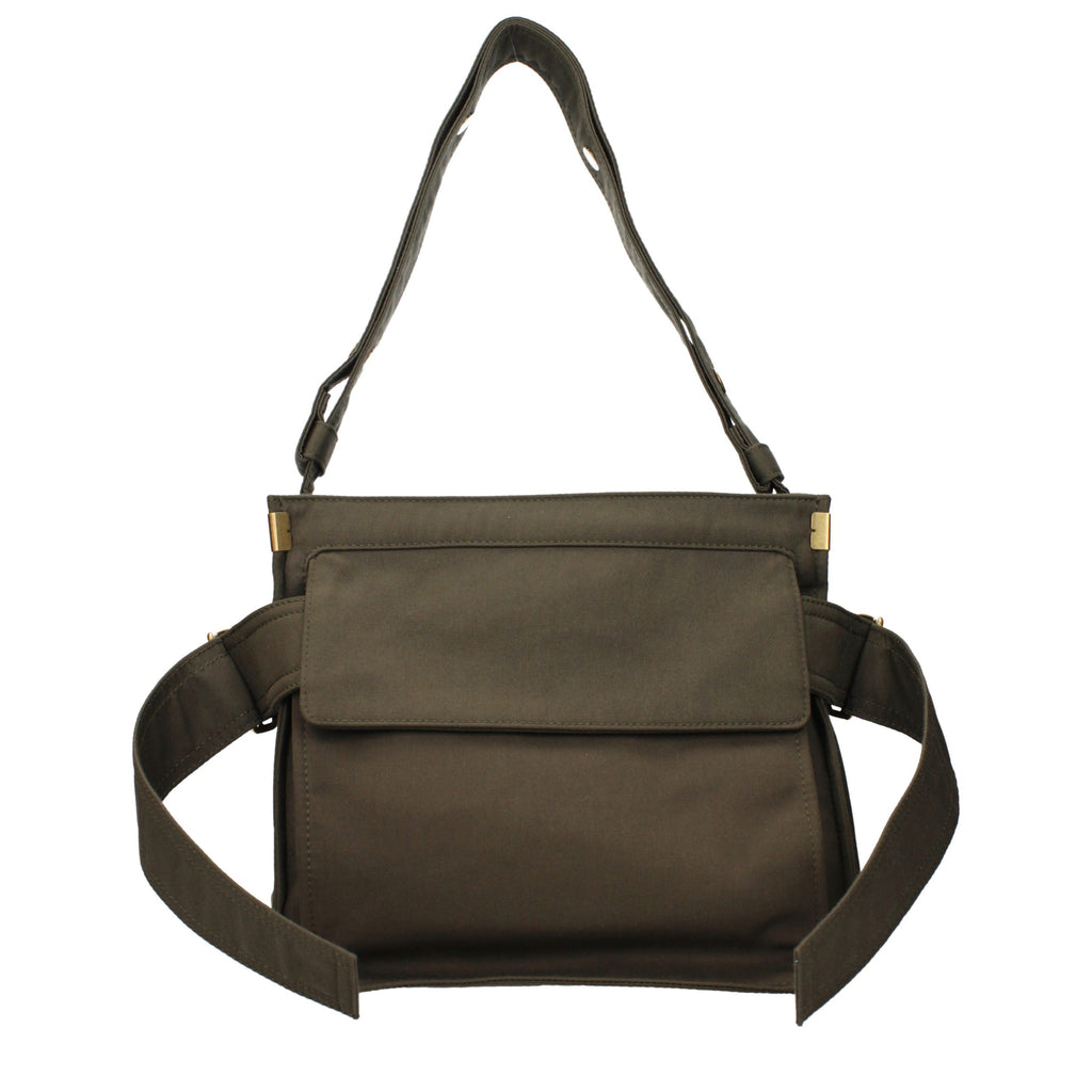 Burberry Green Fabric Shoulder Bag