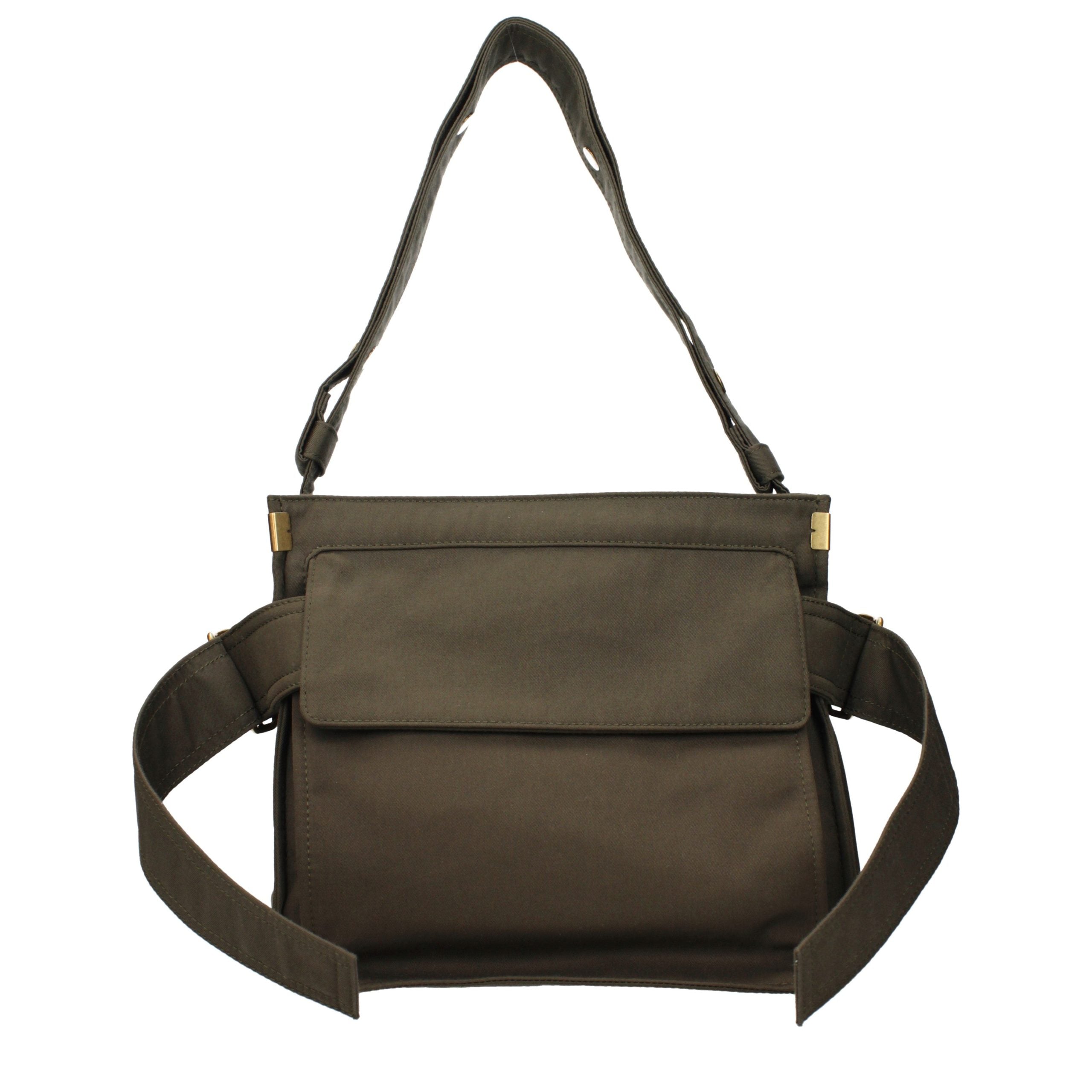 Burberry Green Fabric Shoulder Bag