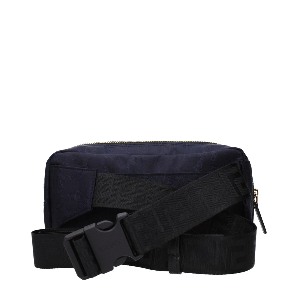 Versace Blue Fabric Backpack