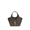 Saint Laurent Bicolor Napa Leather / Calf Bos Taurus Shoulder Bag